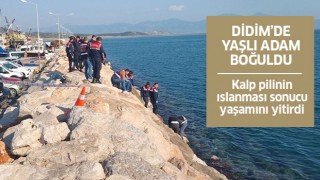 Didim'de denize düşen yaşlı adam hayatını kaybetti