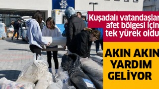 Kuşadası halkı afet bölgesi için seferber oldu