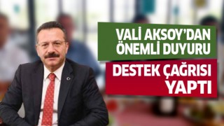 Vali Aksoy'dan Aydınlılara ‘destek' çağrısı