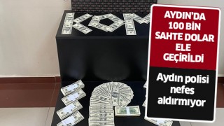 Aydın’da 100 bin sahte dolar ele geçirildi