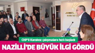 CHP'li Karakoz Nazilli'de üyeleriyle buluştu