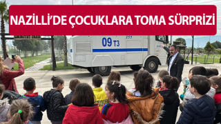 Aydın’da Polis Haftasında çocuklara TOMA sürprizi