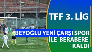 TFF 3. Lig: Beyoğlu Yeni Çarşı Spor: 1 - Efeler 09 SFK: 1