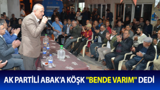 Ak Partili Abak’a Köşk "Bende varım" dedi