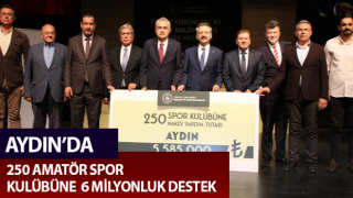 Aydın’da 250 amatör spor kulübüne 6 milyonluk destek