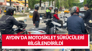 Motosiklet sürücülerine kuralların önemi anlatıldı