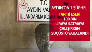 Tarihi eseri 100 bin liraya satmaya çalışırken suçüstü yakalandı