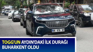 Yerli otomobil TOGG'un Aydın'daki ilk durağı Buharkent oldu