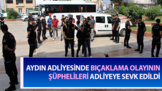 Adliyede bıçaklama olayının şüphelileri adliyeye sevk edildi