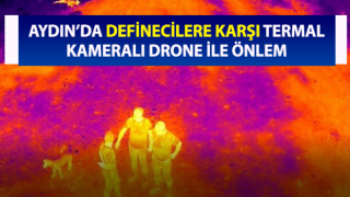 Antik kentte kaçak kazılara gece görüşlü termal drone ile önlem