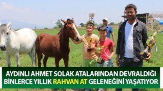 Atalarından devraldığı binlerce yıllık rahvan at geleneğini yaşatıyor