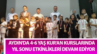 Aydın'da 4-6 Yaş Kur'an Kurslarında yıl sonu etkinlikleri sürüyor