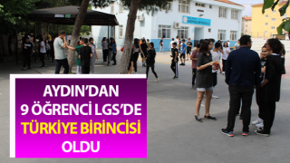 Aydın’da 9 öğrenci Türkiye birincisi oldu