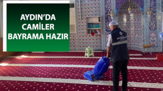 Aydın’da camiler bayrama hazır