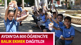 Aydın'da öğrencilerin balık ekmek keyfi