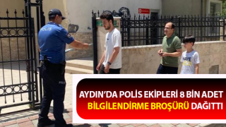 Aydın’da polisten dolandırıcılığa karşı broşürlü uyarı