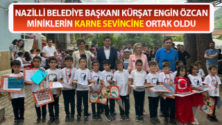 Başkan Özcan miniklerin karne sevincine ortak oldu