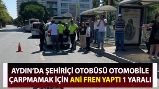 Çarpmamak için ani fren yaptı: 1 yaralı