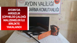 Hırsızlık şüphelisi çaldığı malzemeler ile birlikte yakalandı