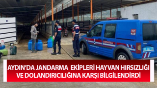 Jandarma hayvan hırsızlığı ve dolandırıcılığına karşı bilgilendirdi