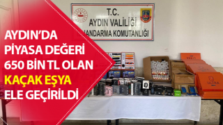 Piyasa değeri 650 bin TL olan kaçak eşya ele geçirildi