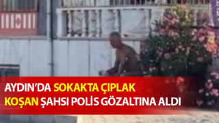 Sokakta çıplak koşan şahsı polis gözaltına aldı