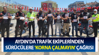 Trafik ekiplerinden sürücülere 'korna çalmayın' çağrısı