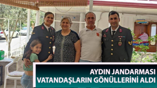 Aydın jandarması vatandaşların gönüllerini aldı