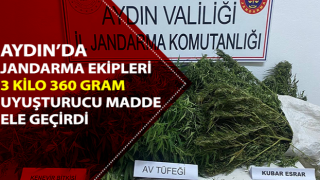 Aydın’da 3 kilo 360 gram uyuşturucu madde ele geçirildi