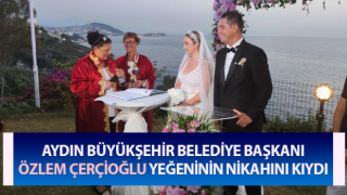 Başkan Çerçioğlu, yeğeninin nikahını kıydı