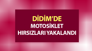 Çaldıkları motosiklet ile yakalandı