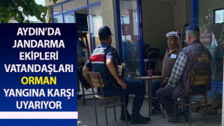 Jandarma vatandaşları orman yangına karşı uyarıyor