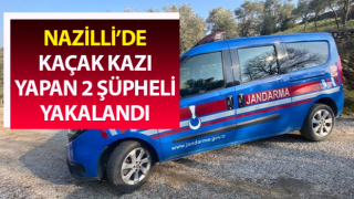 Kaçak kazı yaparken jandarmaya yakalandılar