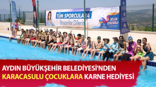 Karacasu Sosyal Tesisleri'nde yüzme etkinlikleri başladı