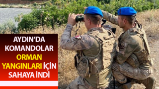 Komandolar, orman yangınları için sahaya indi