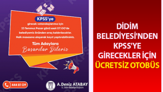 KPSS’ye girecekler dikkat! Otobüsler ücretsiz olacak