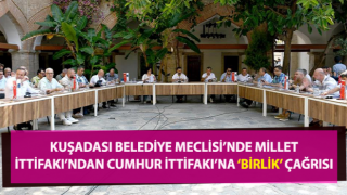 Kuşadası Belediye Meclisi Temmuz Ayı Olağan Toplantısı yapıldı