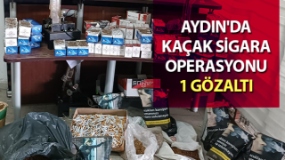 Aydın'da kaçak sigara operasyonu: 1 gözaltı