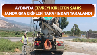 Çevreyi kirleten şahıs jandarmaya takıldı