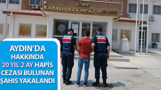 Hakkında 20 yıl hapis cezası bulunan şahıs jandarmaya takıldı