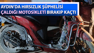 Motosikleti bırakıp kaçtı, her yerde aranıyor