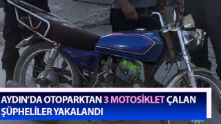 Otoparktan 3 motosiklet çalan şüpheliler yakalandı