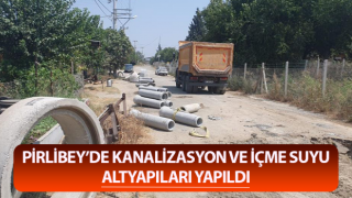 Pirlibey’de kanalizasyon ve içme suyu altyapıları yapıldı