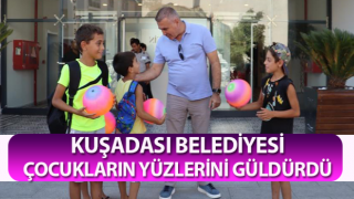 Yeşil alan Kuşadalı çocukların gözdesi haline geldi