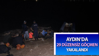 Didim'de 29 düzensiz göçmen yakalandı