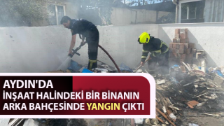 İnşaattaki yangın panikletti