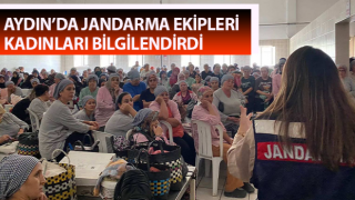 Jandarma ekipleri kadınları bilgilendirdi