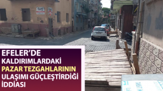 Kaldırımlardaki pazar tezgahlarının ulaşımı güçleştirdiği iddiası