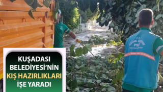 Kuşadası Belediyesi’nin kış hazırlıkları işe yaradı