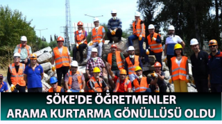 Öğretmenler arama kurtarma gönüllüsü oldu